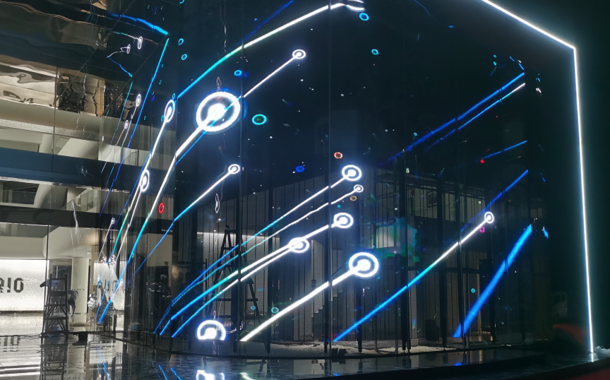 What kind of  transparent LED screen is good for shopping malls