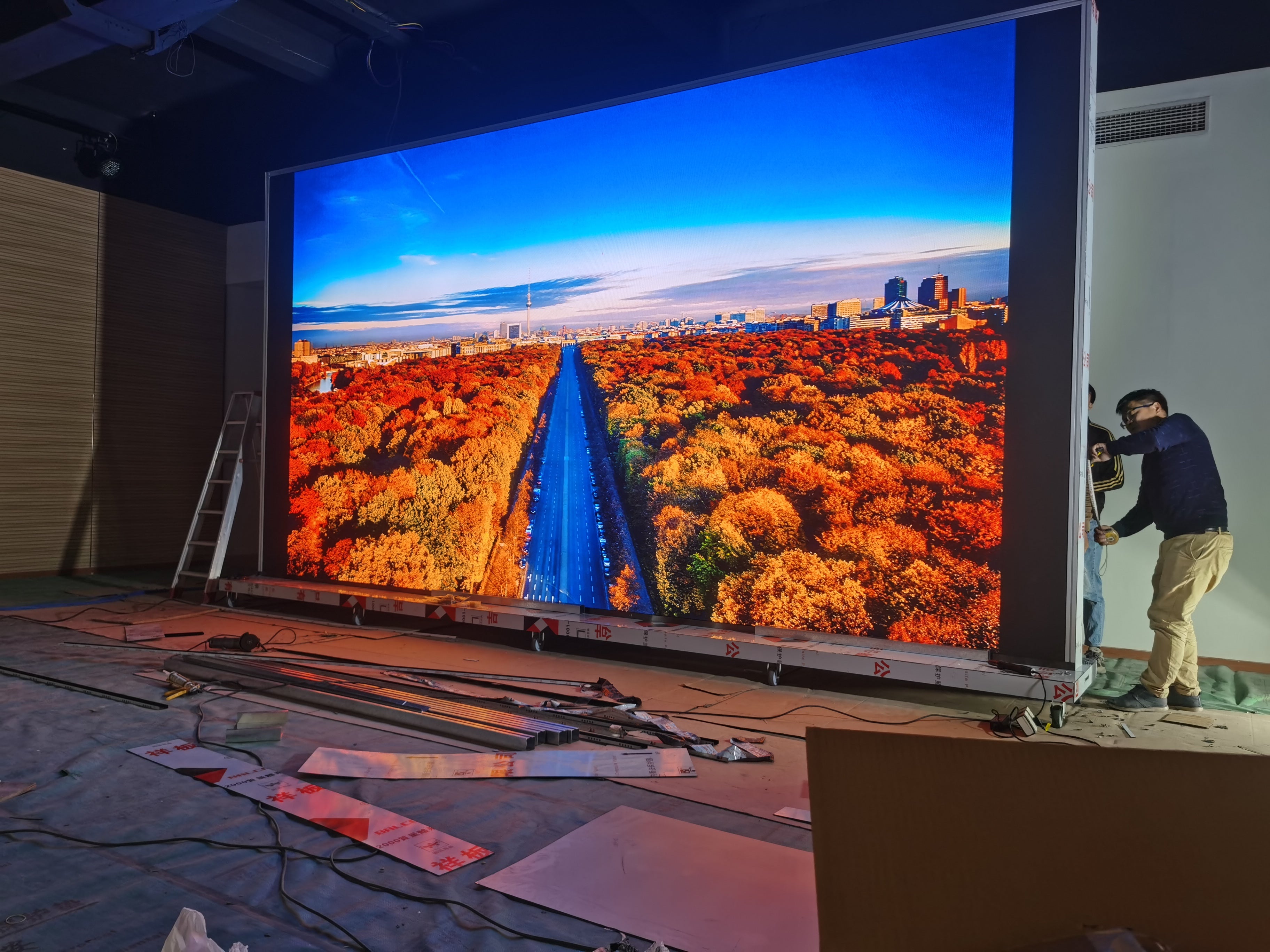 How does the LED display fireproof